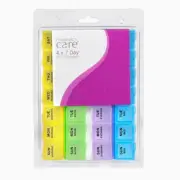 Pharmacy Care 4 x 7 Day Pill Planner Weekly Medication Organiser 28 Compartments