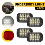 4X Pure White LED Rock Lights Underglow Underbody Under Car Truck Glow Light EXD
