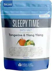 Sleep Bath Salt 32oz (2-Lbs) - Epsom Salt Bath Soak With Tansy Essential Oils & Vitamin C - All Natural, No Perfumes No Dyes - Get A Better Night's Sleep Naturally With This Epsom Bath Soak