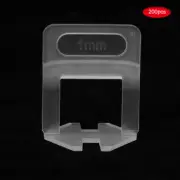 200pcs 1mm Tile Leveler Spacer Base Clips Leveling System Tiling Aid Tool ONS