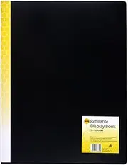 MARBIG DISPLAY BOOK - REFILLABLE A3 20 POCKETS BLACK