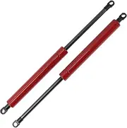 X AUTOHAUX 350mm/13.78" Gas Struts 600N Gas Springs Red Carbon Steel 2 Pcs RV Car Toolbox Lid Storage Box Cover Cabinet Door Cover