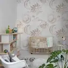 3D Sun Moon Pattern Wallpaper Wall Mural Removable Self-adhesive 113