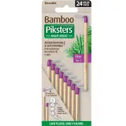 Piksters Bamboo Right Angle Interdental Brush (Size 1 - Purple) X 24
