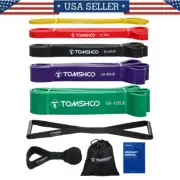TOMSHOO Workout Straps Handles Bundle for Pull Up Assistance Flexibility A1O1