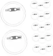 GARIOUANS 20pcs Clear Acrylic Button Badges Kit for Crafts Versatile Pin Buttons for School Projects Graduation and Transparent Design