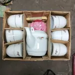 【早期茶具組】磁器茶壺組茶杯組(一壺6杯)