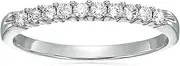 [Vir Jewels] AGS Certified I1-I2 1/3 ctw 14K Diamond Wedding Band (H-I Color)