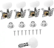 Yardwe 1set Banjo Tuning Pegs Accurate Tuning Keys for Banjo Musicians Easy to Use Musical Instrument Accessories Silver