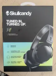 Skullcandy Riff Wired On-Ear Headphones Black S5PXY SEALED