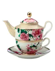 [Maxwell & Williams] Teas And C's Silk Road Tea For One With Infuser 380ml Gift Boxed in White