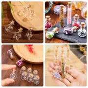 Mini Glass Wishing Bottles with Sealing Cork Stoppers Set for DIY Project
