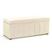 Becca Storage Ottoman Blanket Box Lounge Bench White velvet