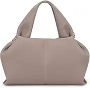 [JQWYGB] Cloud Pouch Bag Dumpling Clutch Purse Handbag Leather Tote Shoulder Bag Retro Crossbody bag with Removable Strap