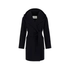 (W) Max Mara Rialto Camel Colour Robe Coat Black