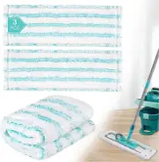 3 Pack Replacement Mop Covers for Leifheit Profi XL Micro Duo / Profi XL Cotton Plus All Floor Mop Handles, Removes Stains Quickly, Efficien