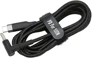 USB C to DC Plug, Portable Convenient 100W Fast Charging Laptop Charging Cord Stable Transmission for Home for Office for Travel (JD0611 (0.5 Meters))