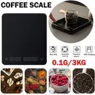 Digital LCD Scales Kitchen Coffee Scale Electronic Precision 3kg/0.1g With Timer