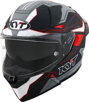 KYT R2R LED, full face helmet , color: Matt Black/Grey/White/Red , size: M