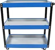 Heavy Duty Tool Trolley 3 Tier Utility Cart for Garage Warehouse