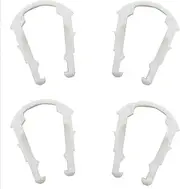 Fuel Line Retainer Clip | 1/2" inch Plastic Retaining Clip | Mechanic PACK of 4 | FC-800-040 | (Also fits select evap purge line clips)