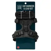 Lexi & Me Cat Harness & Lead Set - X Small/Small / Charcoal