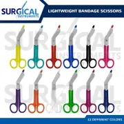 10 Lightweight Bandage Scissor Paramedic Nurses 5.5" W/Plastic Colorful Handles