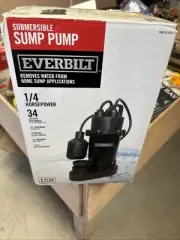 Everbilt 1/4 HP Aluminum Sump Pump Tether Float Switch HDSP25W New Unused Item