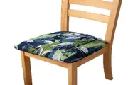 Dining Chair Cover Stretch Cushion Slipcover Seat Cover Washable Protector Removable Washable Chair Seat Cover-Fallen leaves