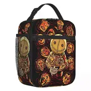 c1019 Horror Halloween Film Thermal Insulated Lunch Bag Trick R Treat Sam Portable Lunch Tote for School Office Multifunction Food Box k1019