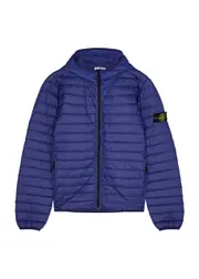 Stone Island Kids Quilted Shell Jacket (10-12 Years) - Blue - 12YR (12 Years) 12YR (12 years)