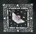 Bret Michaels Signed Bandana Poison Autographed Bandana Proof Singer Rock Of Luv