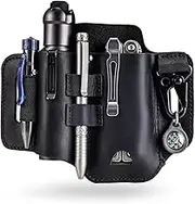 VIPERADE PJ37 Multitool Sheath for Belt, Leather EDC Pocket Organizer for Men, EDC Leather Sheath, EDC Belt Organizer