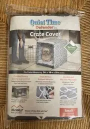 Quiet Time Mid West Dog Crate Cover 24 X 18 x 19 Grey and White NIP