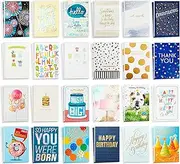 Hallmark All Occasion Cards Assortment—48 Cards with Envelopes (Birthday, Thank You, Congrats, Sympathy, Baby Shower, Blank), 5EDX1047
