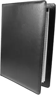 KALLORY Desk Organizer Office Organization Binder Portfolio File Holder for Documents Interview Portfolio Folder