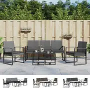 Outdoor Dining Set 5 Piece Outdoor Dining Table and Chairs PP Rattan vidaXL