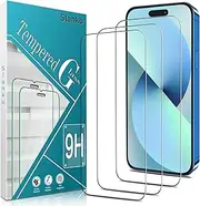 Slanku 3 Pack For iPhone 16 Pro Max Screen Protector, 9H Hardness Tempered Glass, Case Friendly, NO Bubbles, Anti Scratch