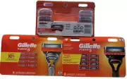 3X Gillette Fusion5 Regular Razor Blades Fits Power 24 Cartridges Sealed Pack