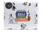 Snoopy Peanuts Woodstock Queen Sheet Set Halloween Skeleton Ghosts Pumpkin