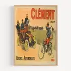 Clément Cycles & Automobiles Bombled (France) Bicycle 1903 Retro Vintage Poster