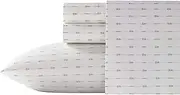 [Tommy Bahama] 223615 Pineapple Pinstripe Sheet Set, Green, King