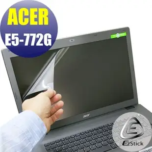 【EZstick】ACER E5-772 E5-772G 系列 靜電式筆電LCD液晶螢幕貼 (高清霧面)