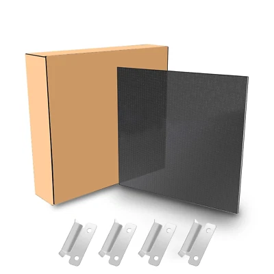3D Printer Upgraded Tempered Glass Platform 3D Print Bed (220 X 220X4Mm) with 4P