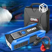 2000A Peak Portable Car Battery Jump Starter Booster Power Bank Charger Blue