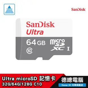 SanDisk Ultra microSD 記憶卡 32GB 64GB 128GB UHS-I 100M 光華商場