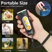 Black Portable Ultrasonic Dog Training Device - Anti-Barking & Obedience Trainer