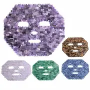 Handmade Natural Amethyst Rose Quartz Healing Stone Eye Face Mask Skin Care