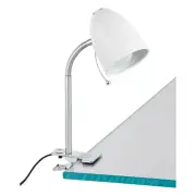 Lara White E27 Clamp Lamp by Eglo