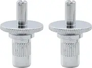 Musiclily Pro Metric Sized M4 Nashville Tune-o-matic Bridge Studs and Bushings for Epiphone Les Paul Style Guitar, Chrome (Set of 2)